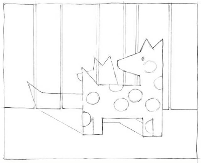 Шаблон. Как легко нарисовать собаку